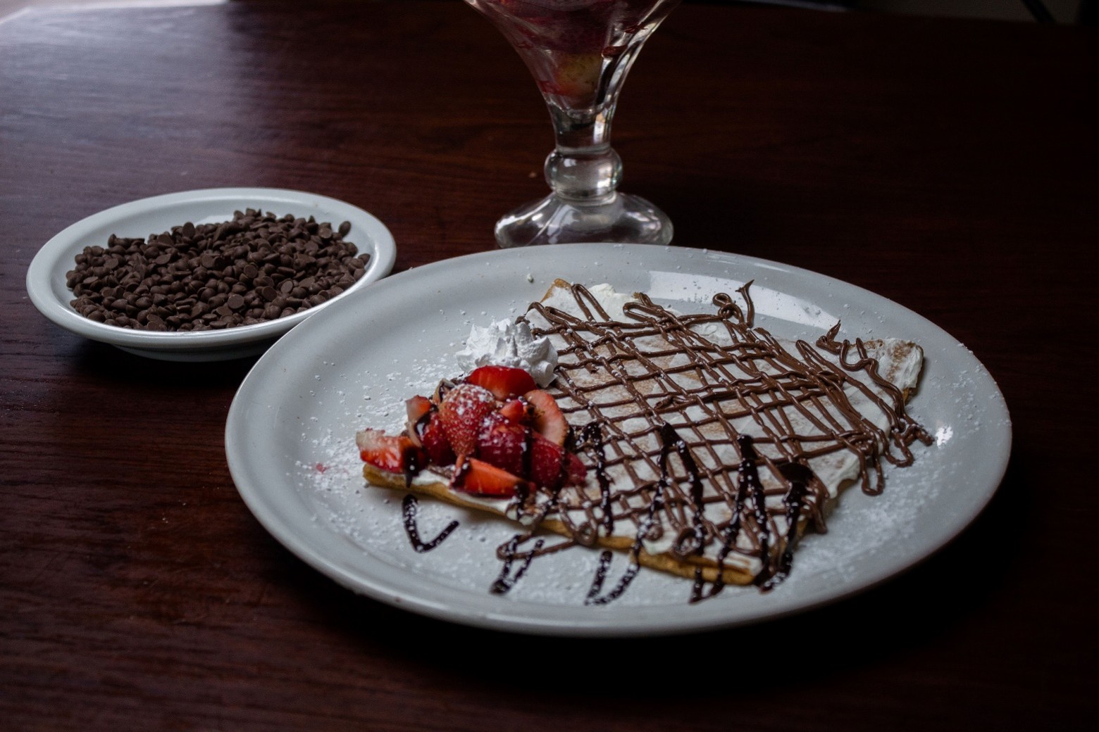 Crepa Combinada de Nutella con Queso